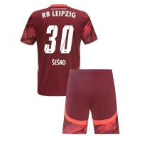 Dres RB Leipzig Benjamin Sesko #30 Preč pre deti 2024-25 Krátky Rukáv (+ trenírky)